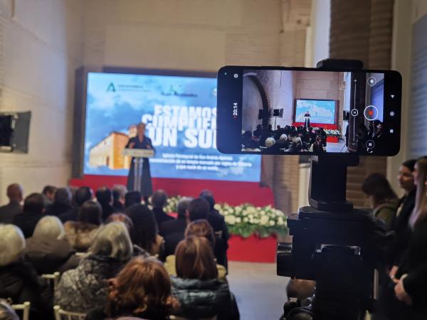 Cofradía Borriquilla Granada: CELEBRAMOS Y ASISTIMOS A LA INAUGURACIÓN DE LA TERCERA FASE DE RESTAURACIÓN DE LA IGLESIA DE SAN ANDRÉS APÓSTOL