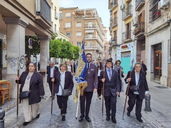 Cofradía Borriquilla Granada: TRASLADO DE LA VIRGEN DE LAS ANGUSTIAS DE SAN ANDRÉS A LA S.A.I. CATEDRAL POR KERYGMA