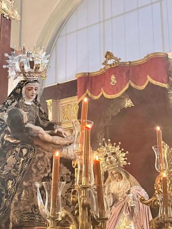 Cofradía Borriquilla Granada: TRASLADO DE LA VIRGEN DE LAS ANGUSTIAS DE SAN ANDRÉS A LA S.A.I. CATEDRAL POR KERYGMA
