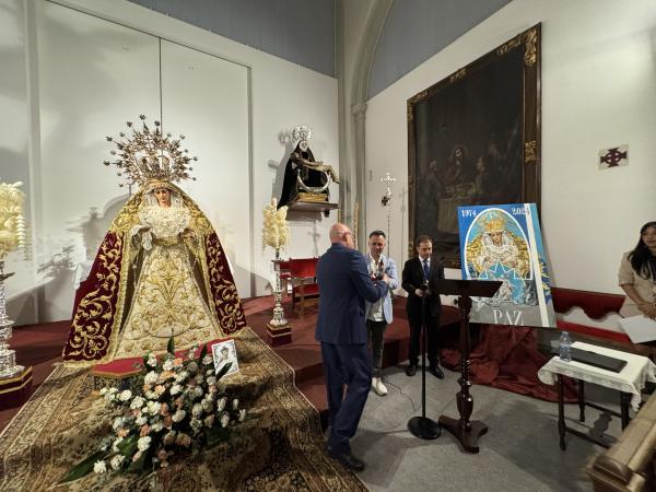 Cofradía Borriquilla Granada: PINTURA DE MANUEL OBREGÓN POR EL CINCUENTA ANIVERSARIO DE NTRA. SRA. DE LA PAZ