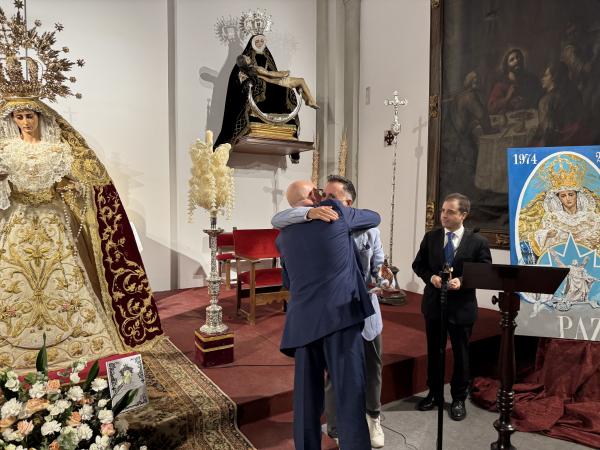 Cofradía Borriquilla Granada: PINTURA DE MANUEL OBREGÓN POR EL CINCUENTA ANIVERSARIO DE NTRA. SRA. DE LA PAZ