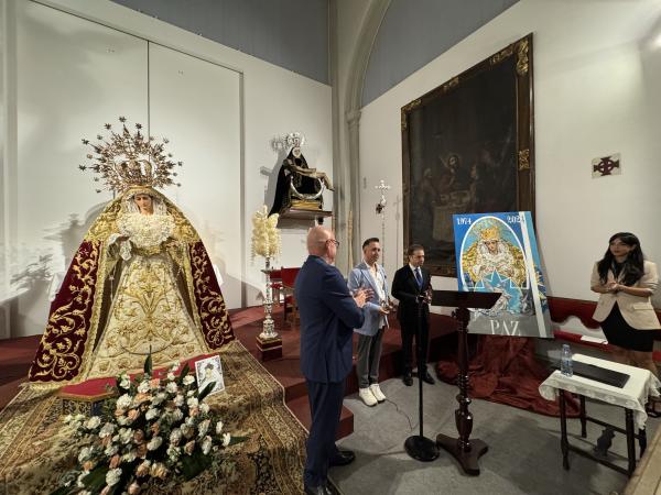 Cofradía Borriquilla Granada: PINTURA DE MANUEL OBREGÓN POR EL CINCUENTA ANIVERSARIO DE NTRA. SRA. DE LA PAZ