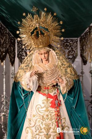 Cofradía Borriquilla Granada: NUESTROS SAGRADOS TITULARES YA SE ENCUENTRAN EN SUS PASOS