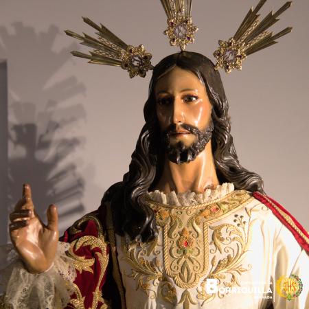 Cofradía Borriquilla Granada: NUESTROS SAGRADOS TITULARES YA SE ENCUENTRAN EN SUS PASOS