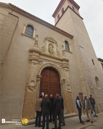 Cofradía Borriquilla Granada: VISITA JUNTA DE ANDALUCIA OBRAS DE SAN ANDRÉS