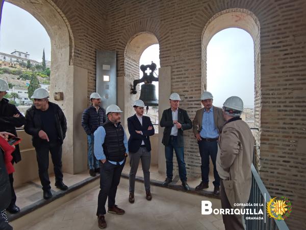 Cofradía Borriquilla Granada: VISITA JUNTA DE ANDALUCIA OBRAS DE SAN ANDRÉS