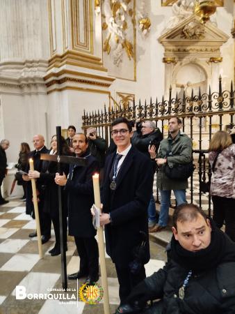 Cofradía Borriquilla Granada: PARTICIPACIÓN EN EL TRASLADO Y VIA CRUCIS OFICIAL 
