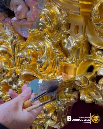 Cofradía Borriquilla Granada: MANTENIMIENTO DEL DORADO DEL PASO DE MISTERIO