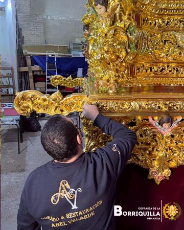 Cofradía Borriquilla Granada: MANTENIMIENTO DEL DORADO DEL PASO DE MISTERIO