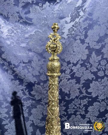 Cofradía Borriquilla Granada: PRESENTADAS Y BENDECIDAS LAS NUEVAS BOCINAS Y PAÑOS