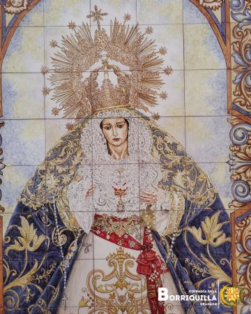 Cofradía Borriquilla Granada: RETABLO CERÁMICO DE NUESTRA SEÑORA DE LA PAZ