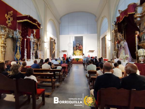 Cofradía Borriquilla Granada: La Cofradía celebra su Misa de Acción de Gracias y reconoce a los hermanos que cumplen 25 años de pertenencia