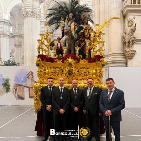 Cofradía Borriquilla Granada: JESÚS DE LA ENTRADA EN JERUSALÉN YA SE ENCUENTRA EN LA SANTA IGLESIA CATEDRAL PARA SU PARTICIPACIÓN EN KERYGMA