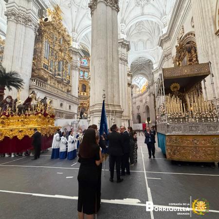 Cofradía Borriquilla Granada: JESÚS DE LA ENTRADA EN JERUSALÉN YA SE ENCUENTRA EN LA SANTA IGLESIA CATEDRAL PARA SU PARTICIPACIÓN EN KERYGMA