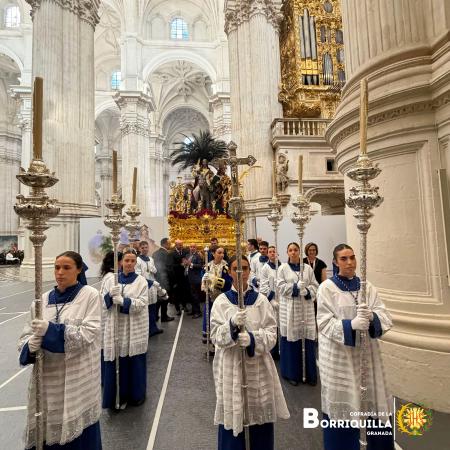 Cofradía Borriquilla Granada: TRASLADO DEL MISTERIO DE JESÚS DE LA ENTRADA EN JERUSALÉN A LA SANTA IGLESIA CATEDRAL POR KERYGMA , "EL ARTE DE EVANGELIZAR"