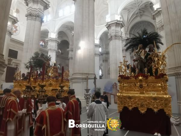 Cofradía Borriquilla Granada: TRASLADO DEL MISTERIO DE JESÚS DE LA ENTRADA EN JERUSALÉN A LA SANTA IGLESIA CATEDRAL POR KERYGMA , "EL ARTE DE EVANGELIZAR"