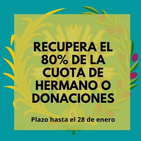 Cofradía Borriquilla Granada: RECUPERA EL 80% DE LO QUE APORTAS EN LA COFRADÍA