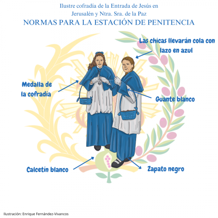 Cofradía Borriquilla Granada: NORMAS PARA EL CORTEJO PROCESIONAL DEL DOMINGO DE RAMOS