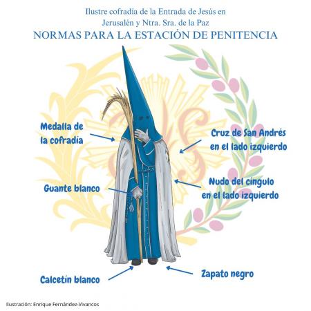 Cofradía Borriquilla Granada: NORMAS PARA EL CORTEJO PROCESIONAL DEL DOMINGO DE RAMOS 2025