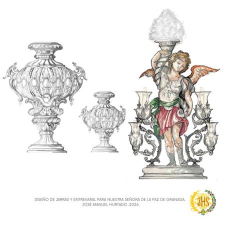 Cofradía Borriquilla Granada: DOS PROYECTOS DE PALIO PARA NUESTRA SEÑORA DE LA PAZ: MIRA LOS DETALLES