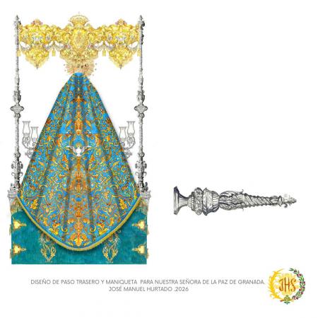 Cofradía Borriquilla Granada: DOS PROYECTOS DE PALIO PARA NUESTRA SEÑORA DE LA PAZ: MIRA LOS DETALLES
