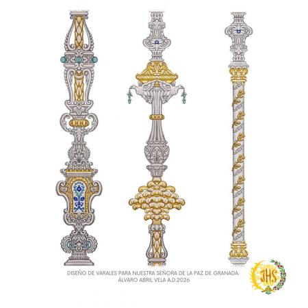 Cofradía Borriquilla Granada: DOS PROYECTOS DE PALIO PARA NUESTRA SEÑORA DE LA PAZ: MIRA LOS DETALLES