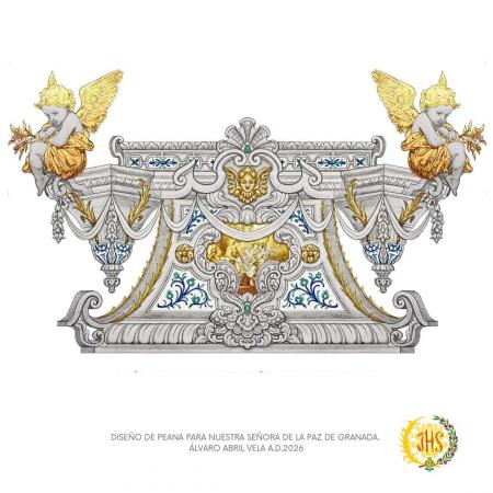 Cofradía Borriquilla Granada: DOS PROYECTOS DE PALIO PARA NUESTRA SEÑORA DE LA PAZ: MIRA LOS DETALLES