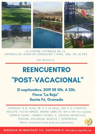 Cofradía Borriquilla Granada: REENCUENTRO POST - VACACIONAL: CONVIVENCIA