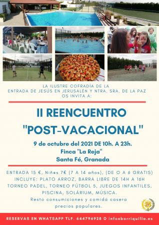 Cofradía Borriquilla Granada: II REENCUENTRO POST-VACACIONAL