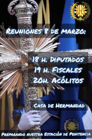 Cofradía Borriquilla Granada: REUNIONES DE DIPUTADOS, FISCALES Y ACÓLITOS DE PREPARACIÓN SALIDA DOMINGO DE RAMOS 2020