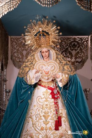 Cofradía Borriquilla Granada: PRESENTACIÓN DE NUESTRA SEÑORA DE LA PAZ PARA EL DOMINGO DE RAMOS 2024