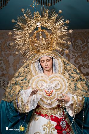 Cofradía Borriquilla Granada: PRESENTACIÓN DE NUESTRA SEÑORA DE LA PAZ PARA EL DOMINGO DE RAMOS 2024