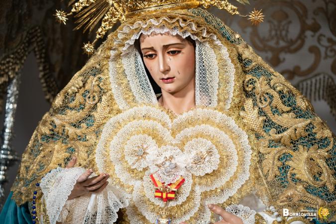 Cofradía Borriquilla Granada: PRESENTACIÓN DE NUESTRA SEÑORA DE LA PAZ PARA EL DOMINGO DE RAMOS 2024