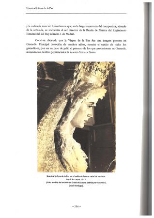 Cofradía Borriquilla Granada: ARTÍCULO SOBRE NUESTRA SEÑORA DE LA PAZ
