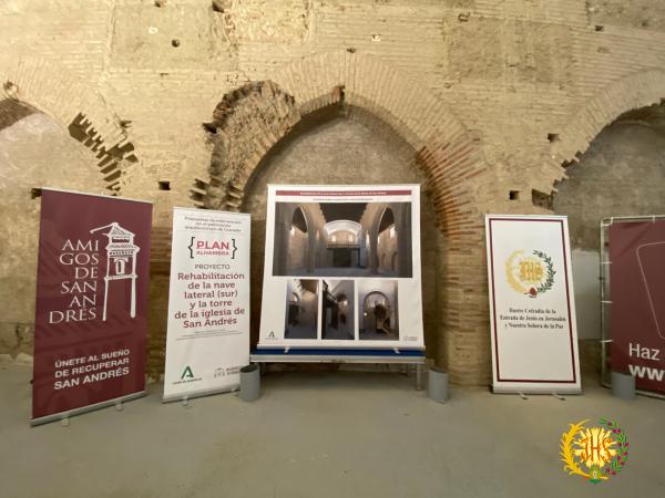 Cofradía Borriquilla Granada: LA JUNTA DE ANDALUCÍA VISITA LA IGLESIA DE SAN ANDRÉS APÓSTOL